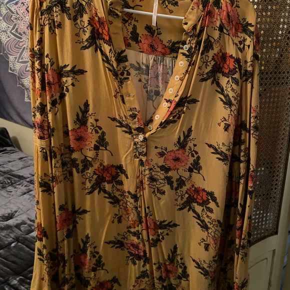 Free People Tops - Free People mustard tunic